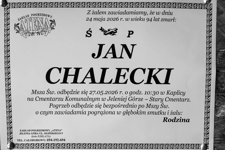 Zmarł Jan Chalecki