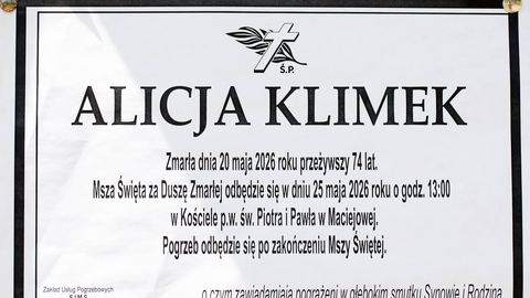 Zmarła Alicja Klimek