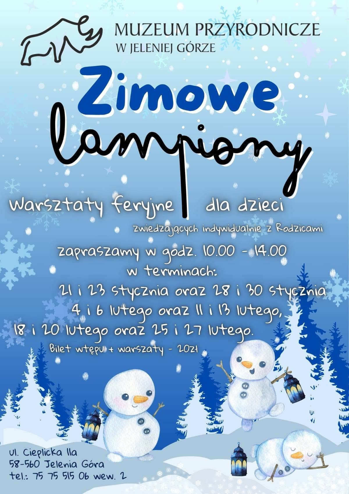 Zimowe lampiony w Muzeum Przyrodniczym