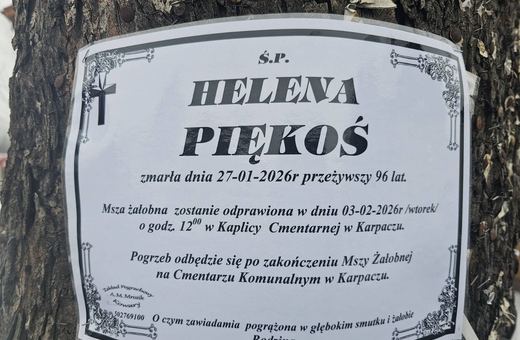 Zmarła Helena Piękoś