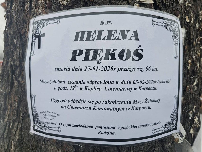 Zmarła Helena Piękoś
