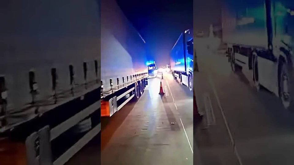 Kompletnie pijany Rumun za kierownicą ciężarówki