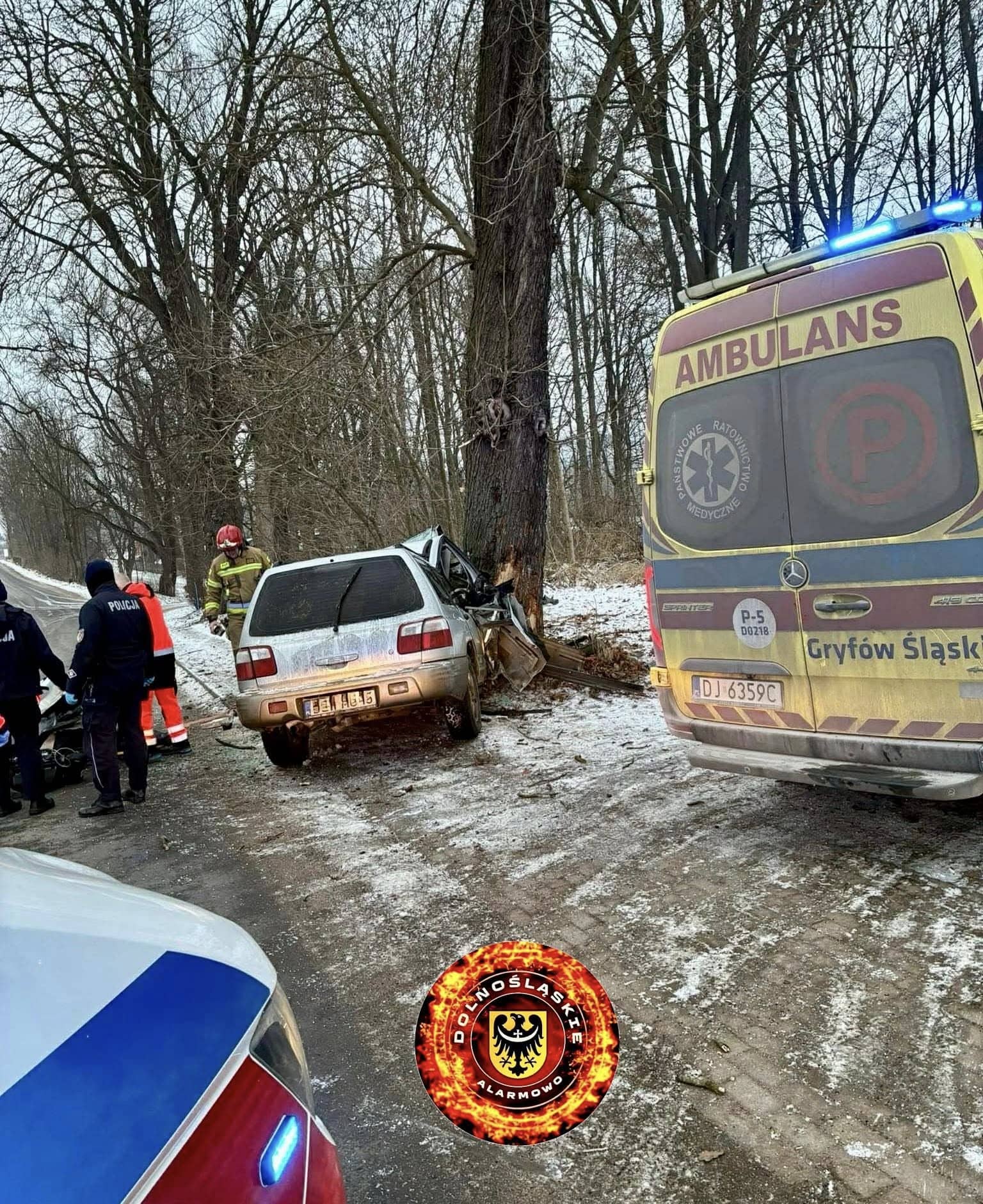 Makabryczny wypadek, kierowca nie przeżył