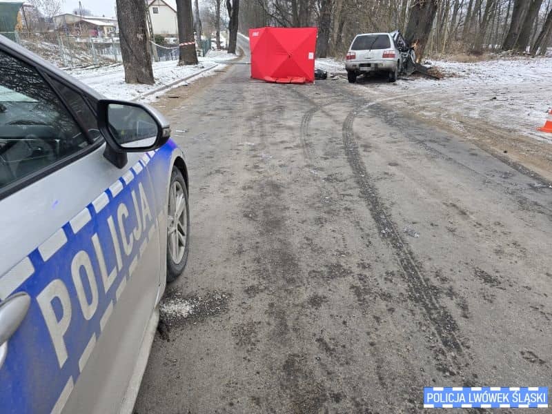 Makabryczny wypadek, kierowca nie przeżył