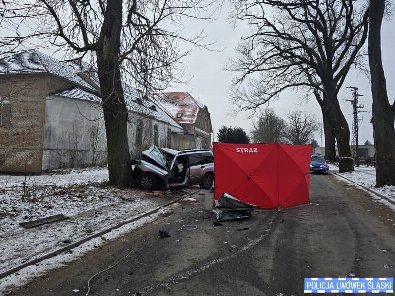 Makabryczny wypadek, kierowca nie przeżył