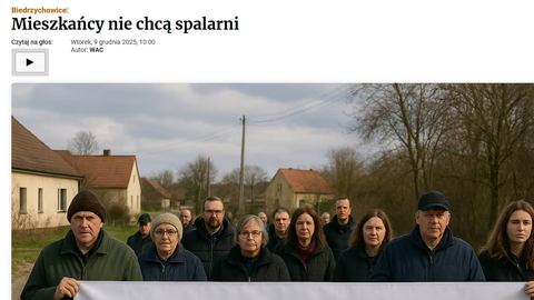 Mieszkańcy Biedrzychowic i spalarnia – sprostowanie