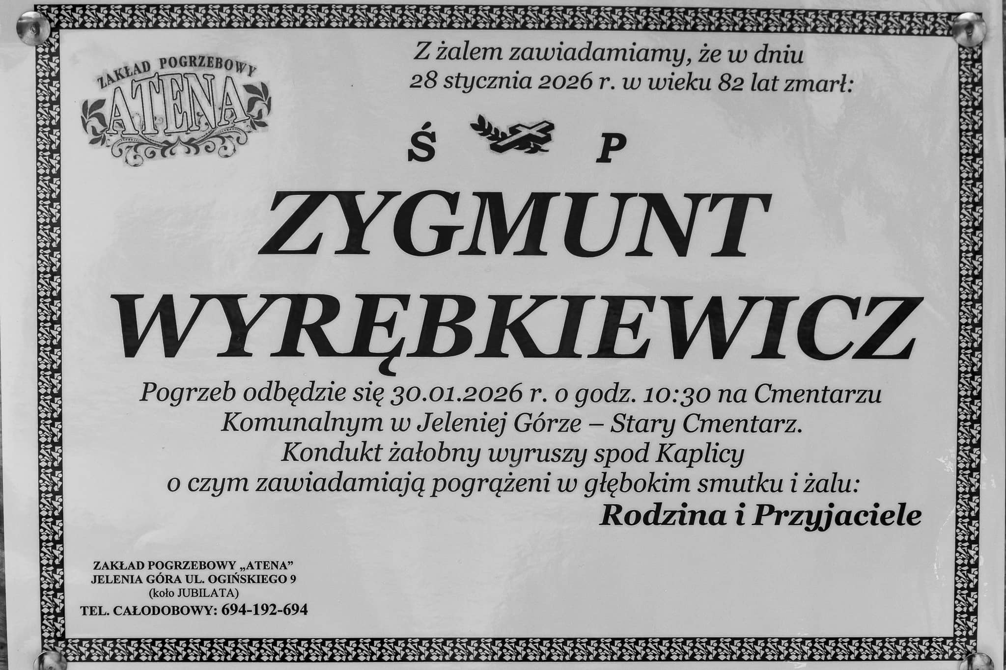 Zmarł Zygmunt Wyrębkiewicz