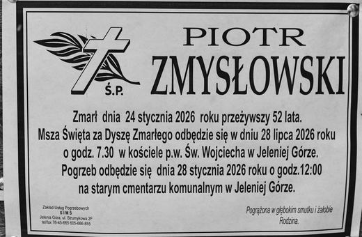 Zmarł Piotr Zmysłowski