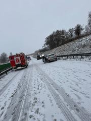 Karambol ośmiu pojazdów na A4