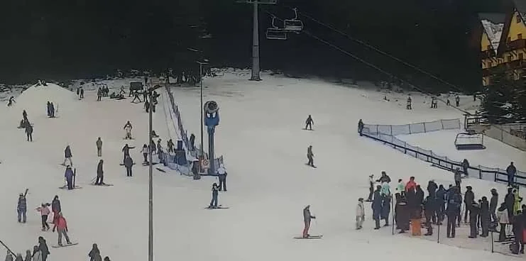 Dolna stacja wyciągów w Szklarskiej Porębie.