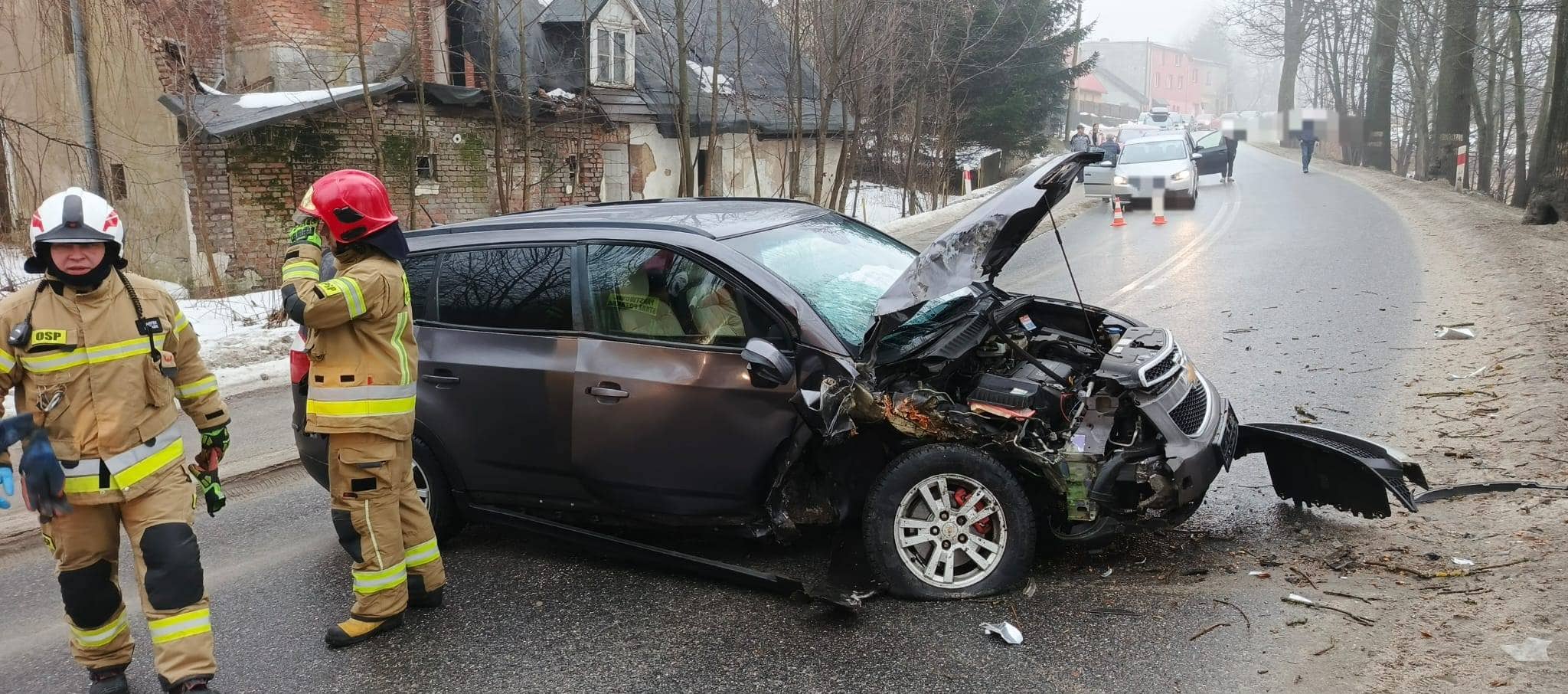 Wypadek, droga w okolicy zablokowana