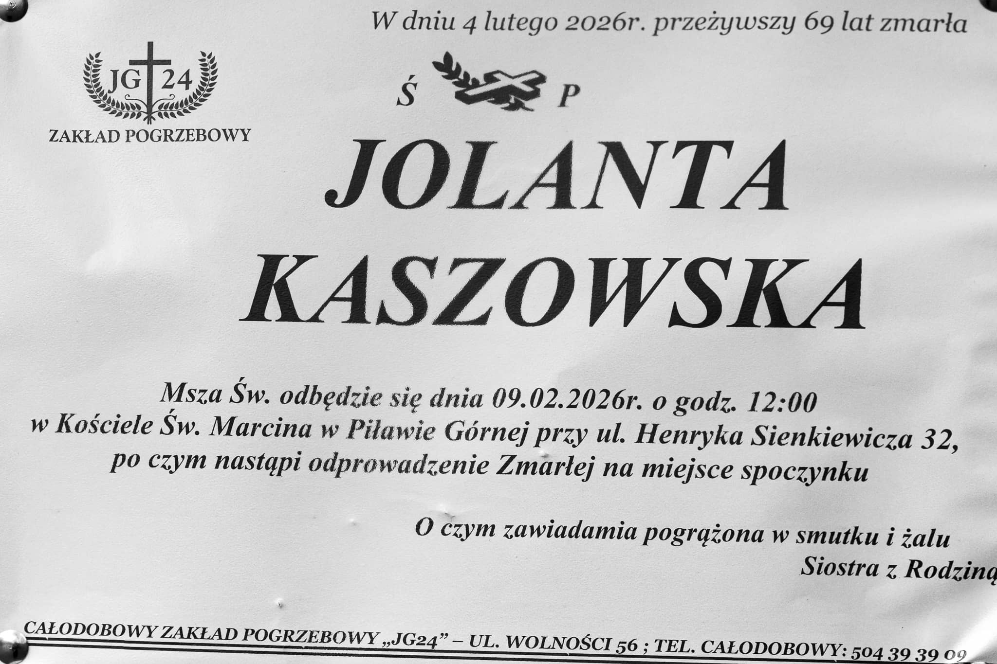 Zmarła Jolanta Kaszowska