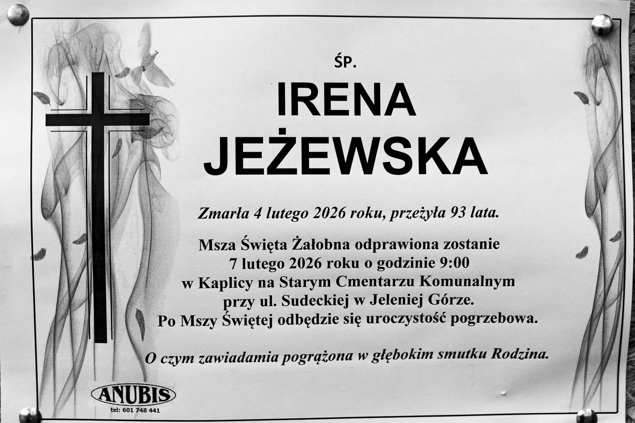Zmarła Irena Jeżewska