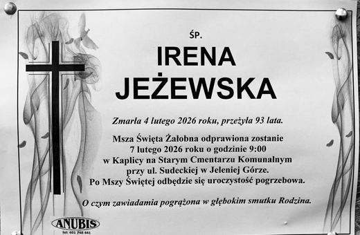 Zmarła Irena Jeżewska
