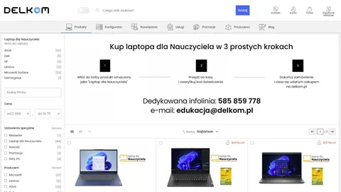 Laptop dla Nauczyciela: Skorzystaj z Programu na Delkom.pl