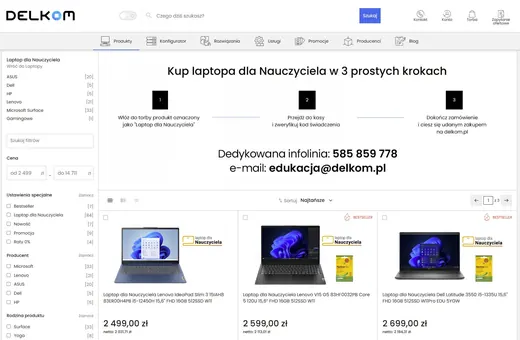 Laptop dla Nauczyciela: Skorzystaj z Programu na Delkom.pl