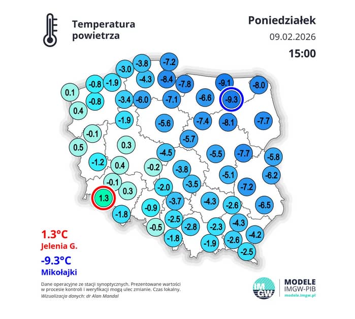Jest ciepło, ale wieczorem i w nocy będzie ślisko