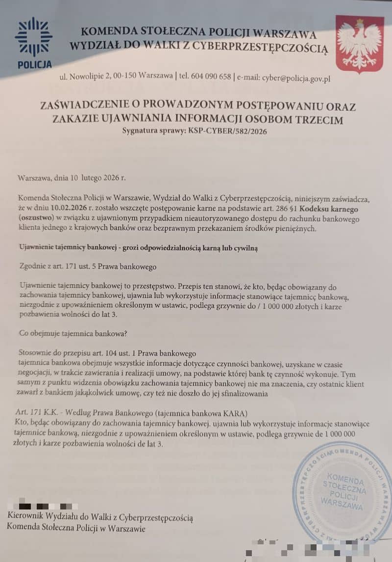 Znowu oszuści – tym razem podszyli się pod policję