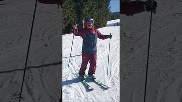 Na nartach bez ubrania