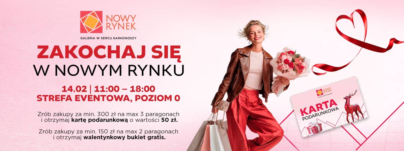 Zakochaj się w Nowym Rynku – galeria rozdaje walentynkowe upominki