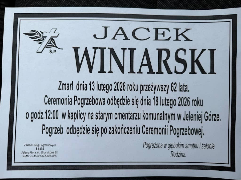 Zmarł Jacek Winiarski – przyjaciel jeleniogórskiego sportu