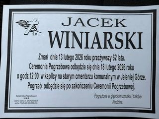 Zmarł Jacek Winiarski – przyjaciel jeleniogórskiego sportu