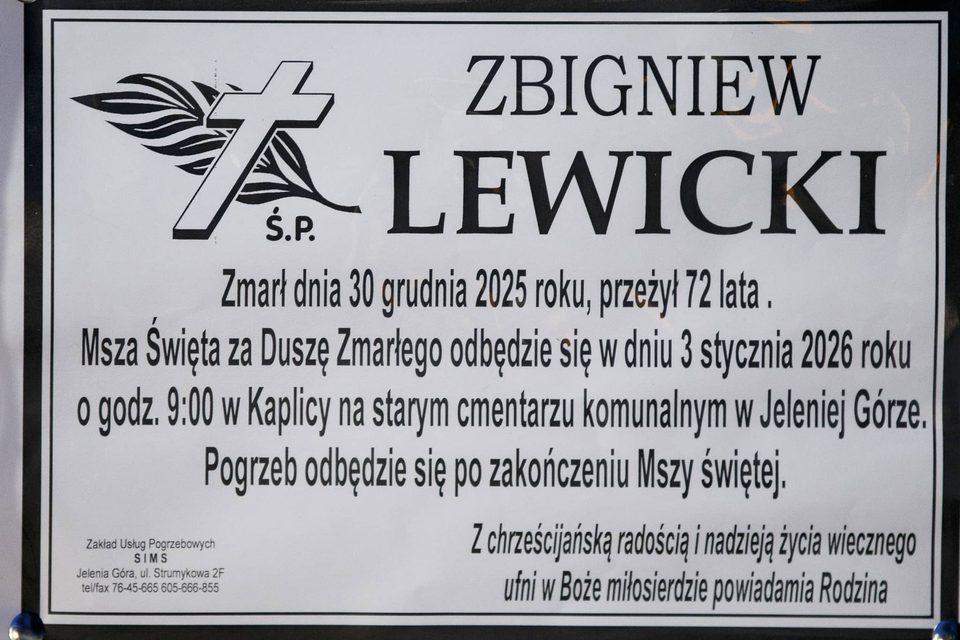 Zmarł Zbigniew Lewicki