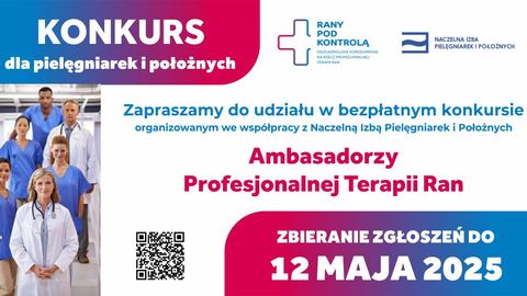 „Ambasadorzy profesjonalnej terapii ran” – konkurs dla pielęgniarek i położnych, które zmieniają standardy leczenia ran