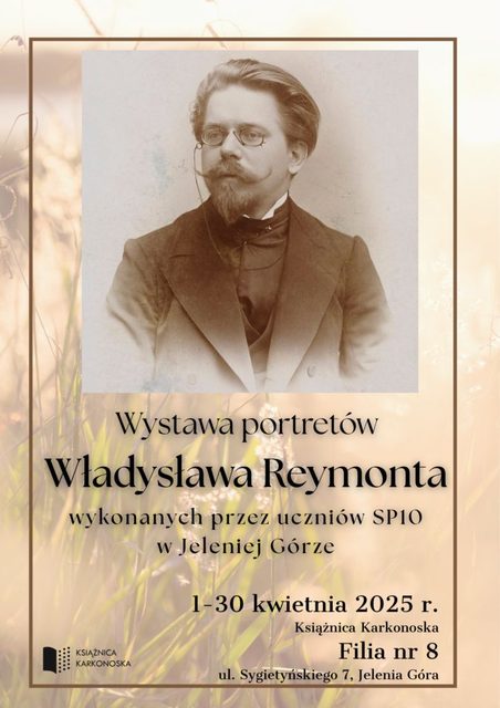 Wystawa portretów W. Reymonta w w bibliotece – filia nr 8 Zabobrze III