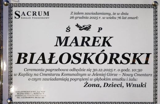 Zmarł Marek Białoskórski