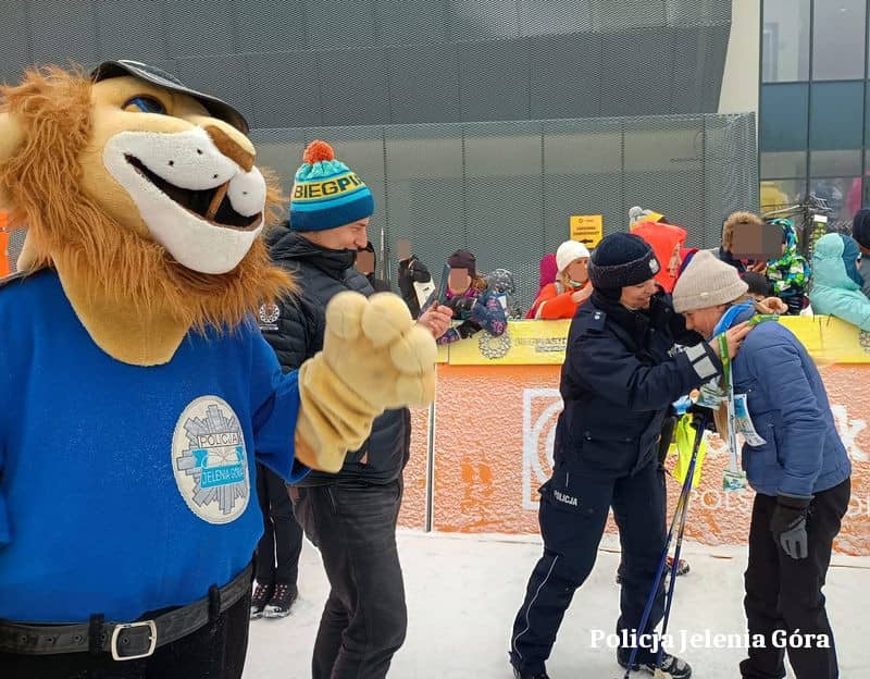 Policjanci na Biegu Piastów