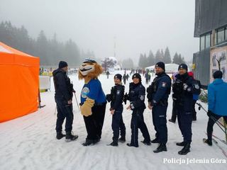 Policjanci na Biegu Piastów
