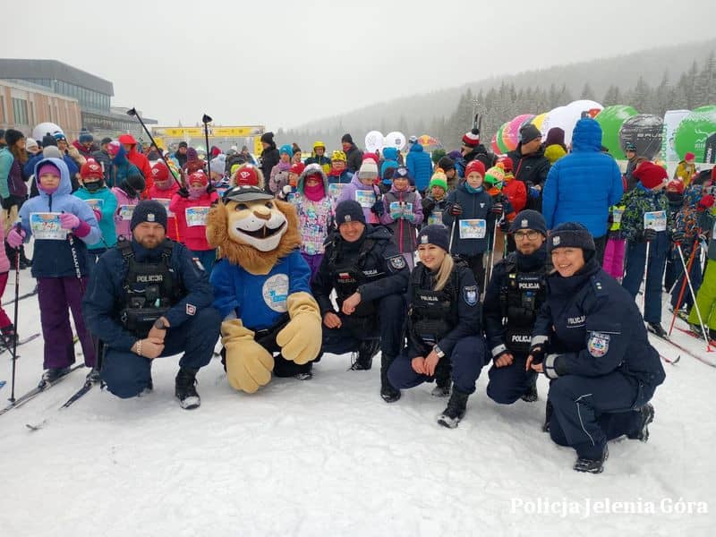 Policjanci na Biegu Piastów