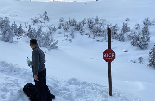 Uwaga! Zagrożenie lawinowe w Karkonoszach