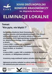 „Kto pyta, nie błądzi?” – zapraszamy młodych mówców do udziału w Ogólnopolskim Konkursie Krasomówczym!
