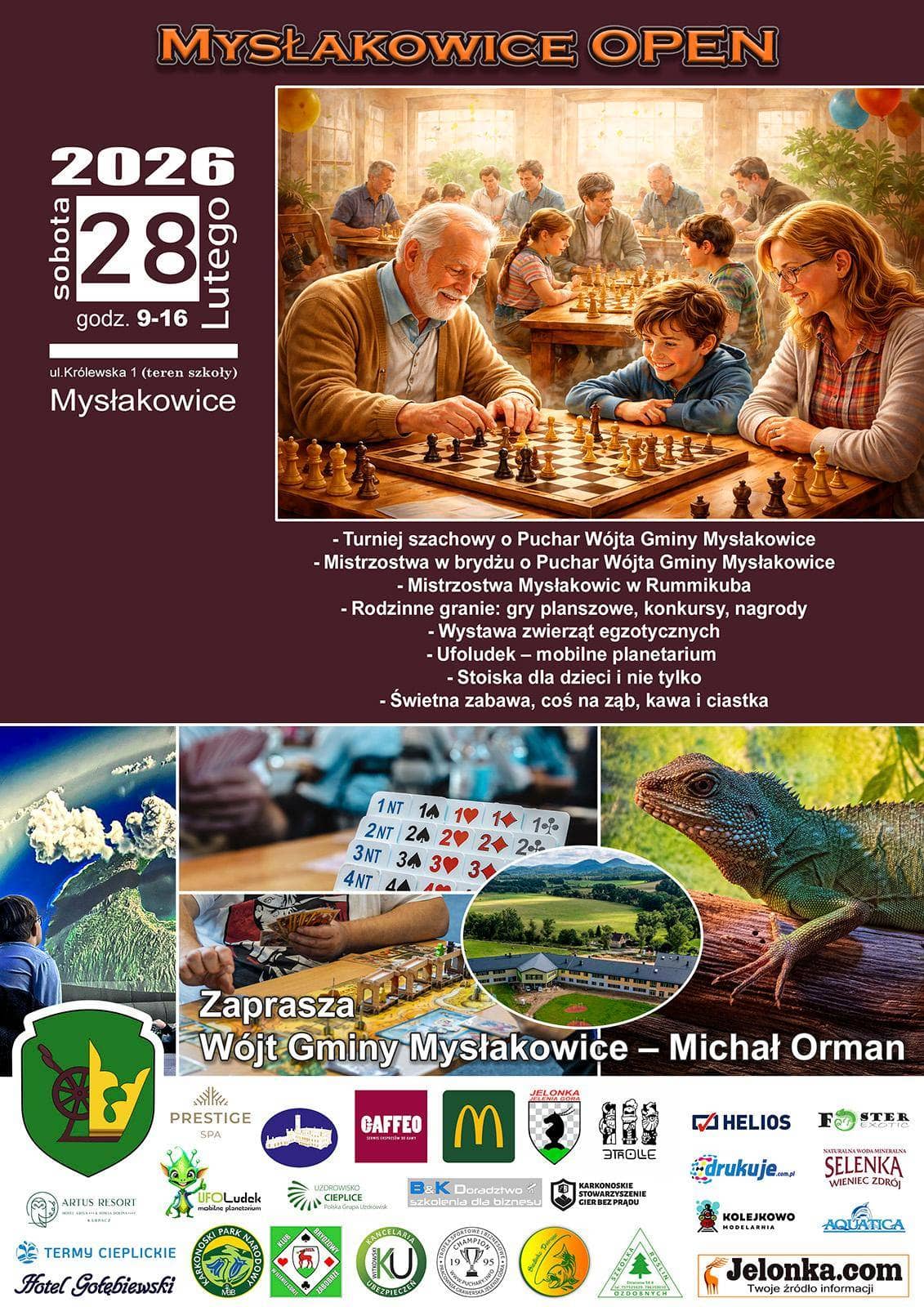 Mysłakowice Open 2026 – turniej szachowy i zabawa dla mieszkańców
