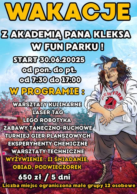 Wakacyjna przygoda czeka na Twoje dziecko w Fun Parku !