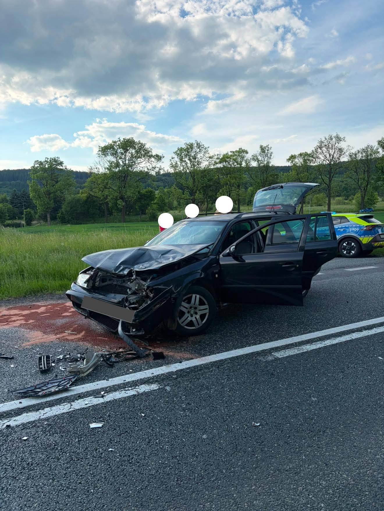 Wypadek i utrudnienia na krajowej "piątce"