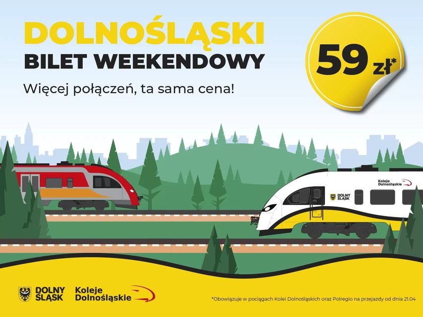 Tańsze weekendy z Kolejami Dolnośląskimi