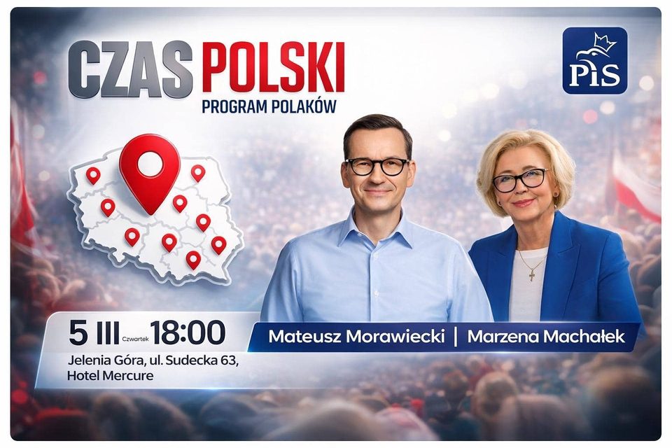Spotkanie z Mateuszem Morawieckim w Jeleniej Górze. Otwarte wydarzenie dla mieszkańców