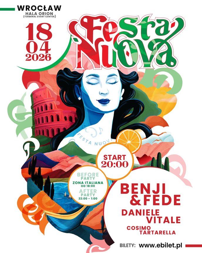 Włoski festiwal już w kwietniu. Festa Nuova we Wrocławiu przyciągnie fanów z regionu