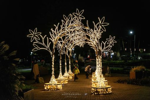 Efektowne iluminacje pod Śnieżką