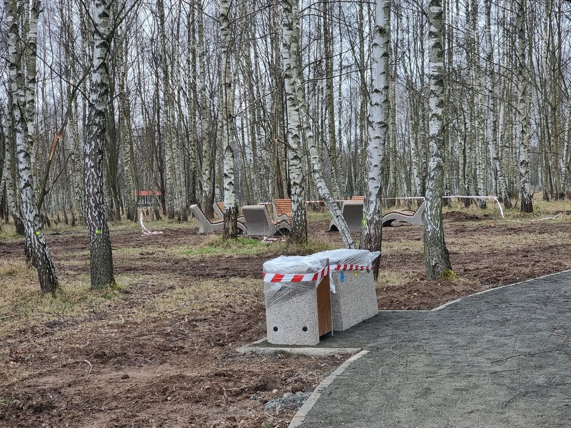 Roboty przy Brzozowym Zakątku