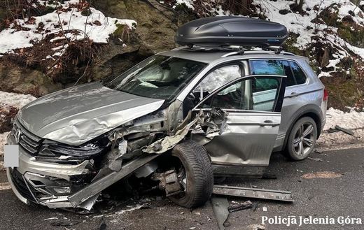 Wypadek na drodze do Szklarskiej Poręby