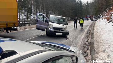 Wypadek na drodze do Szklarskiej Poręby