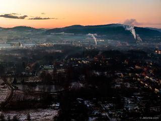 Magia zachodu słońca nad Karkonoszami