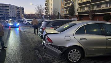 "Kosił" zaparkowane po kolei