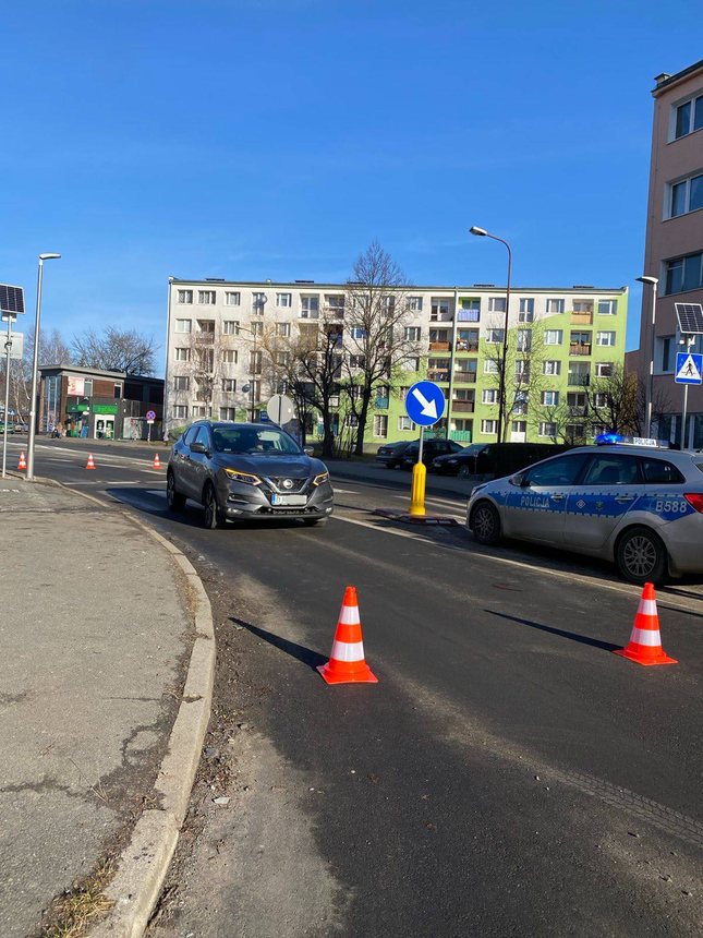 Pieszy w szpitalu – potrącenie na Różyckiego