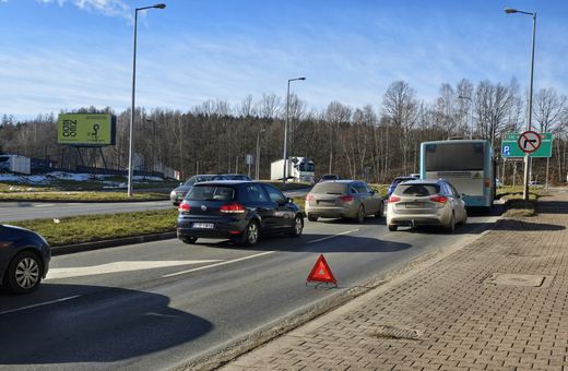 Autobus najechał na tył Raptora