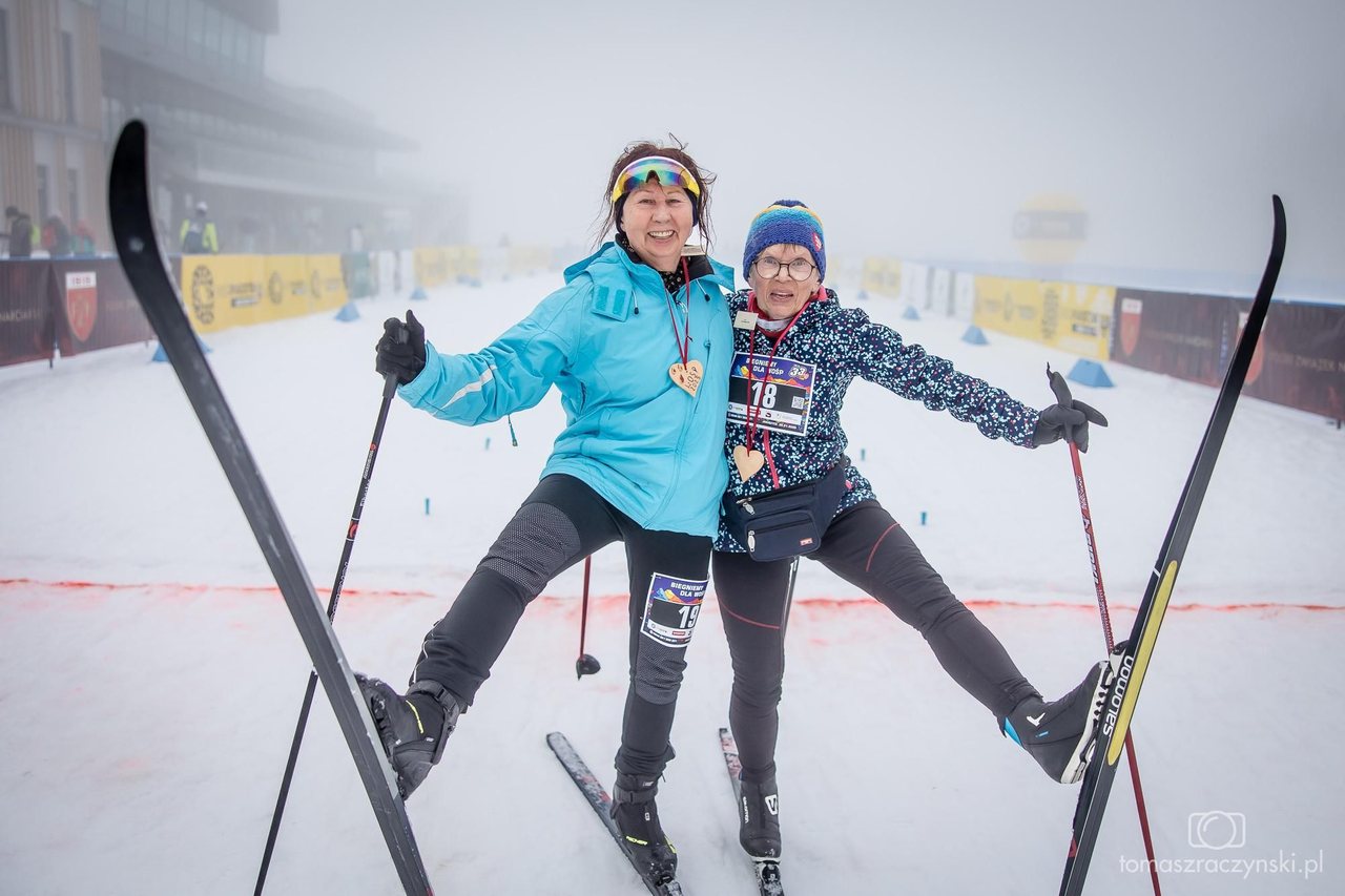 Pobiegli na nartach dla WOŚP